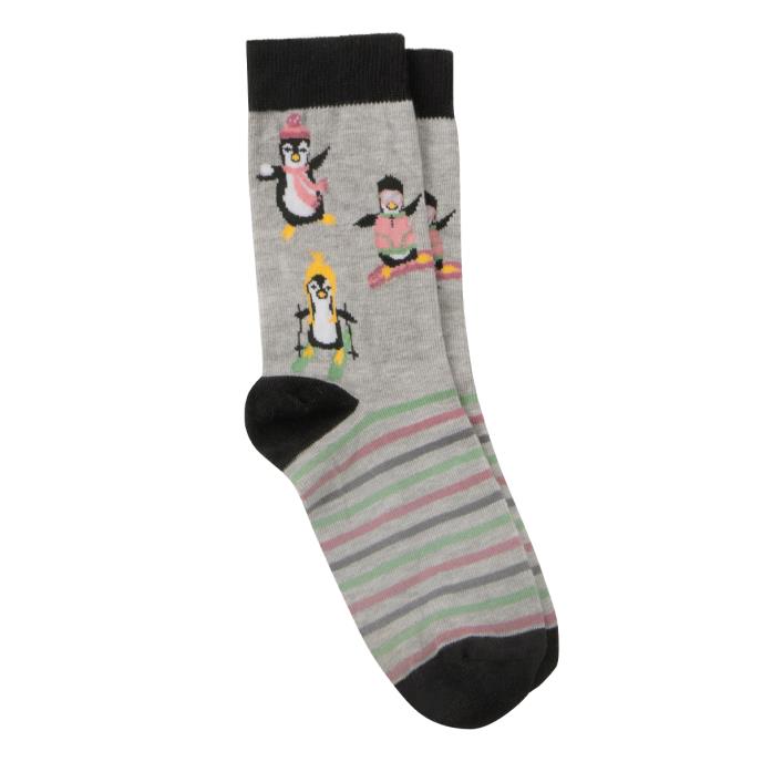 totes Ladies Novelty Ankle Socks Penguin Extra Image 2